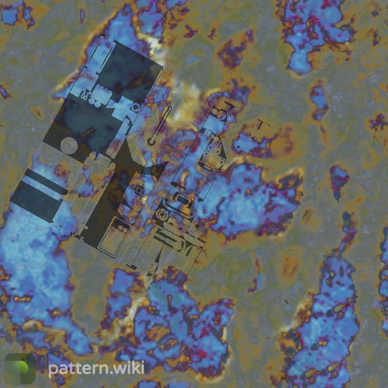 MAC-10 Case Hardened seed 355 pattern template