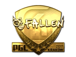 Sticker FalleN (Gold) | Krakow 2017 preview