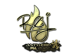 Sticker roeJ (Gold) | Antwerp 2022 preview