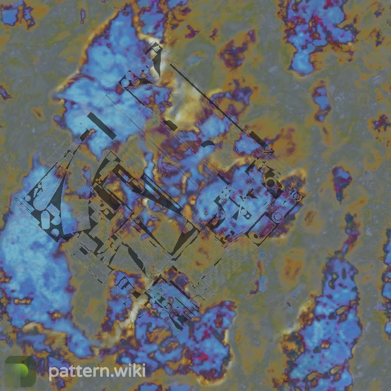 AK-47 Case Hardened seed 466 pattern template