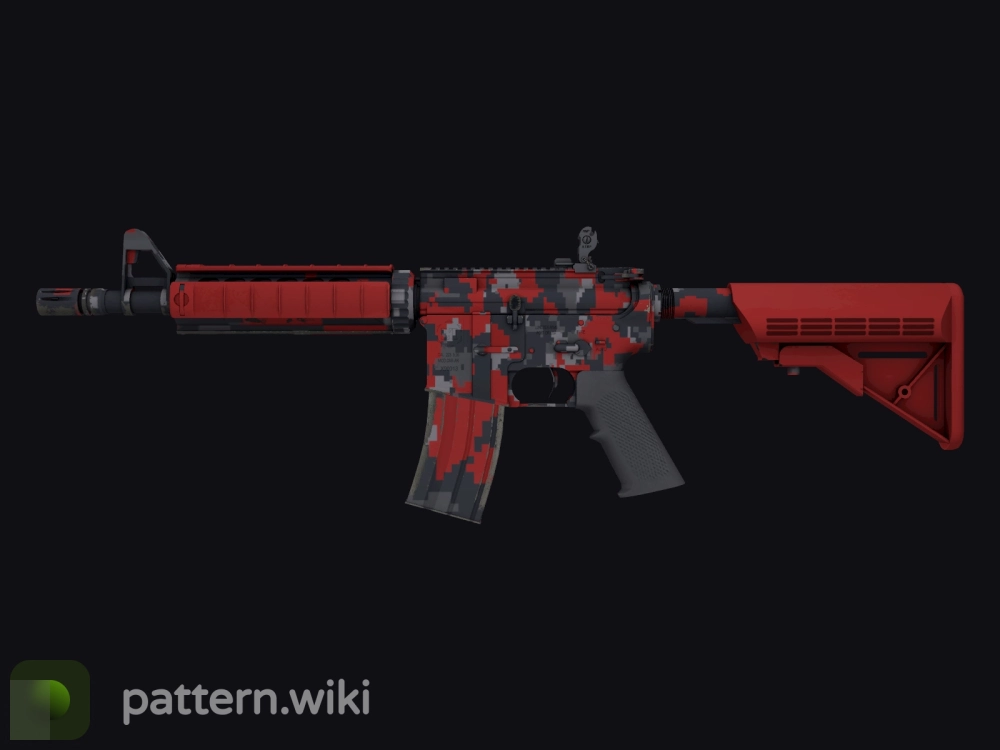 M4A4 Red DDPAT seed 646