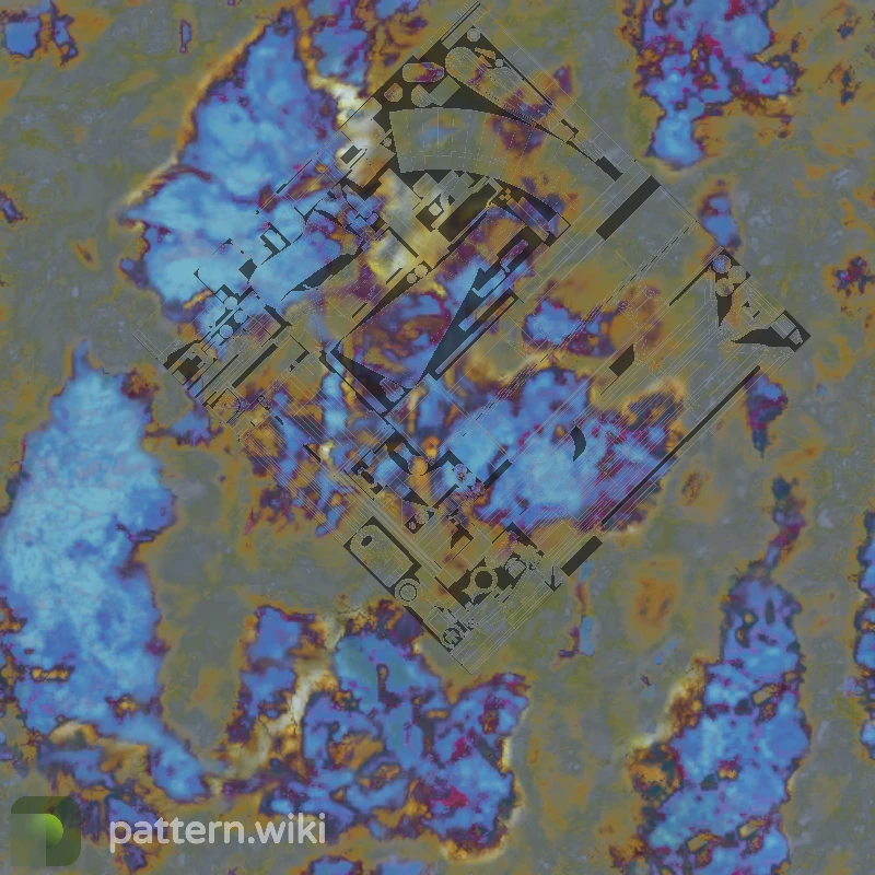 AK-47 Case Hardened seed 619 pattern template