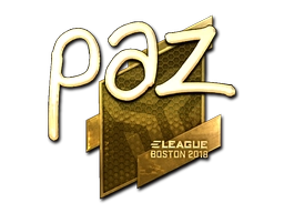 Sticker paz (Gold) | Boston 2018 preview