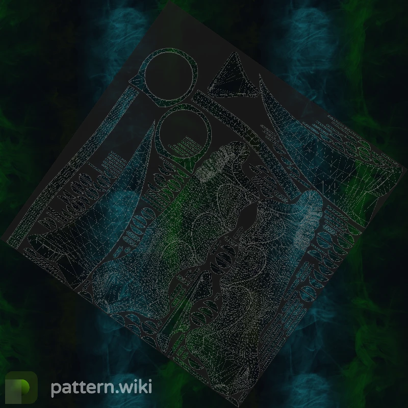 Karambit Gamma Doppler seed 111 pattern template