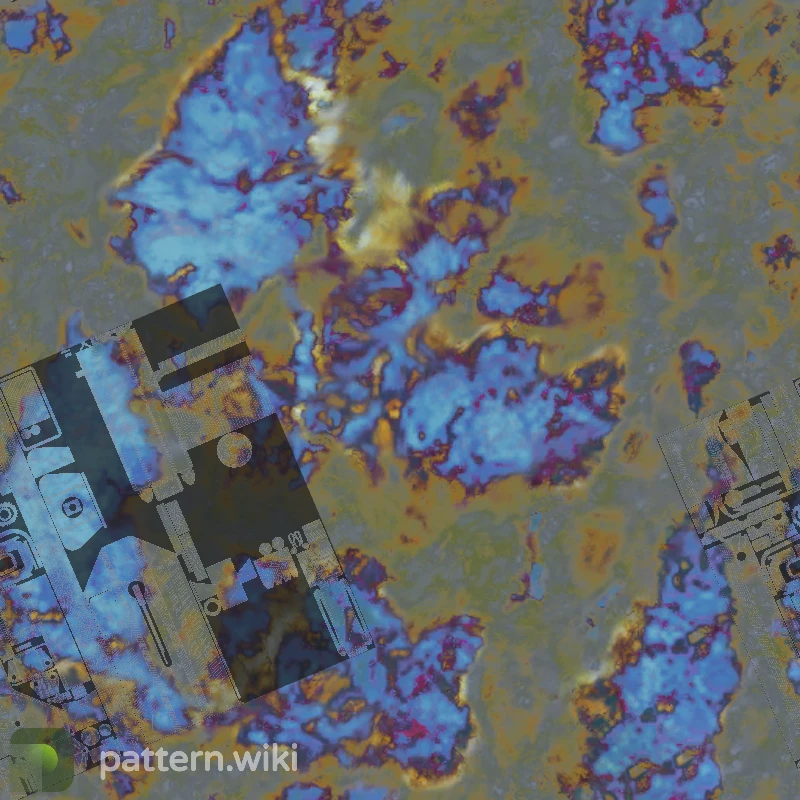 MAC-10 Case Hardened seed 14 pattern template