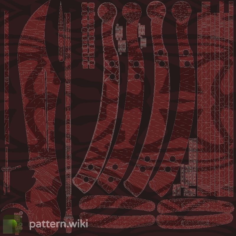 Butterfly Knife Slaughter seed 605 pattern template