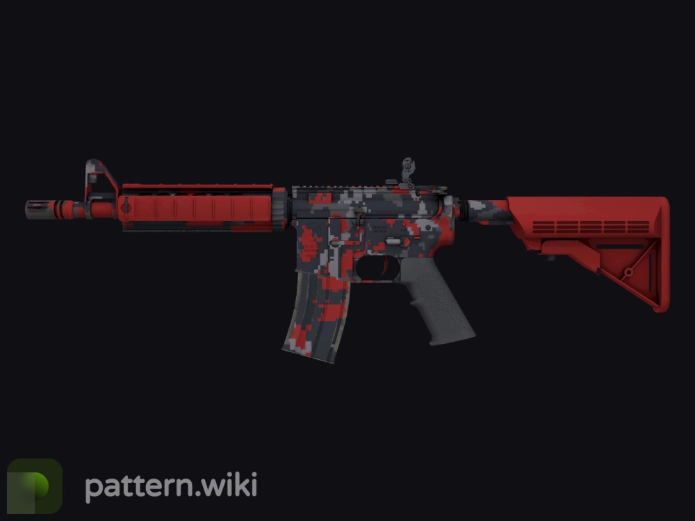 M4A4 Red DDPAT seed 759