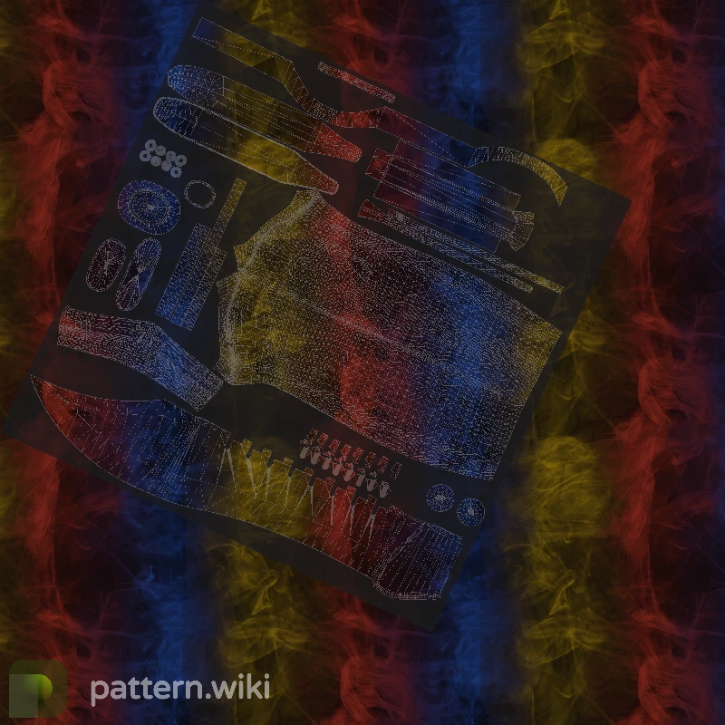 Bowie Knife Marble Fade seed 1 pattern template