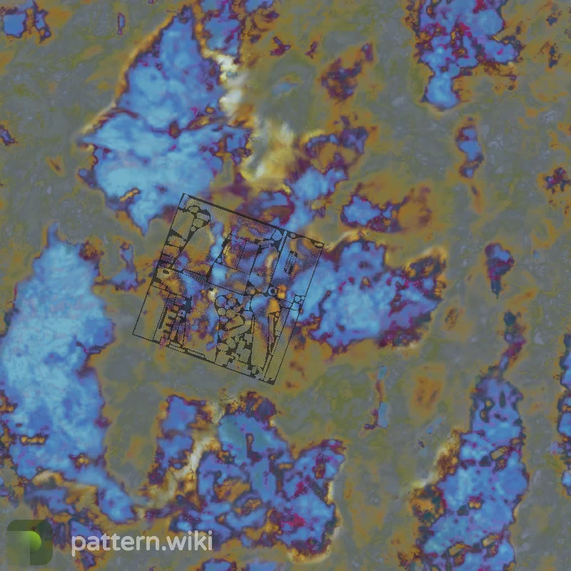 Five-SeveN Case Hardened seed 754 pattern template