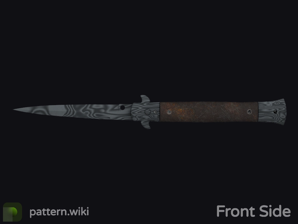 Stiletto Knife Damascus Steel seed 171