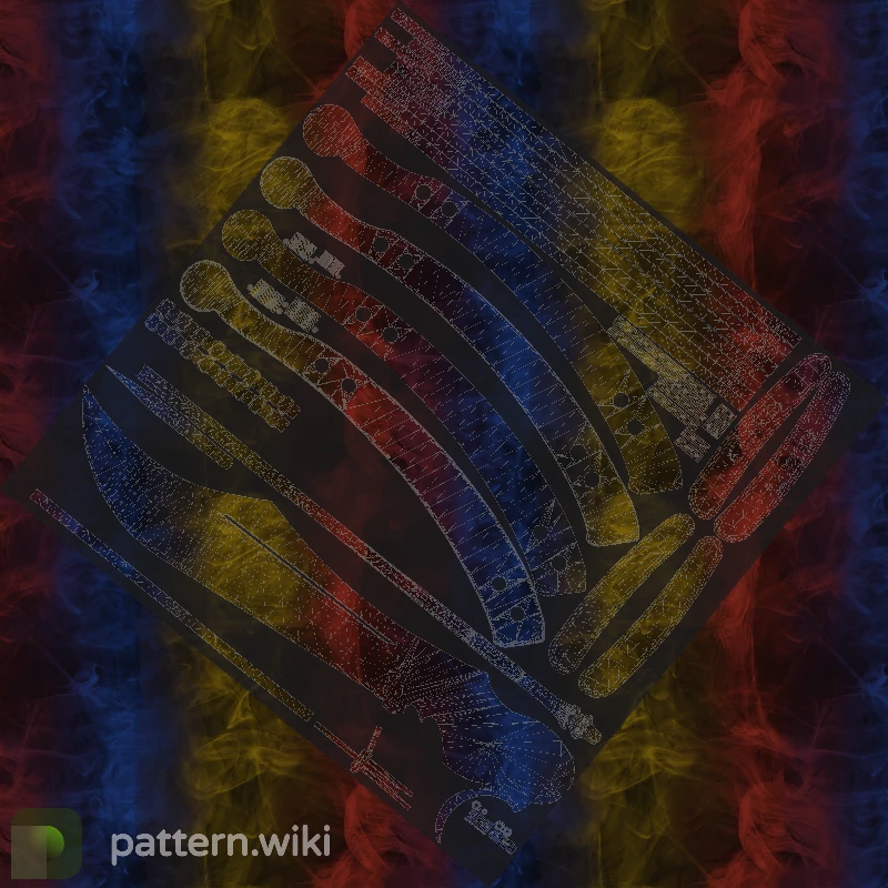 Butterfly Knife Marble Fade seed 571 pattern template