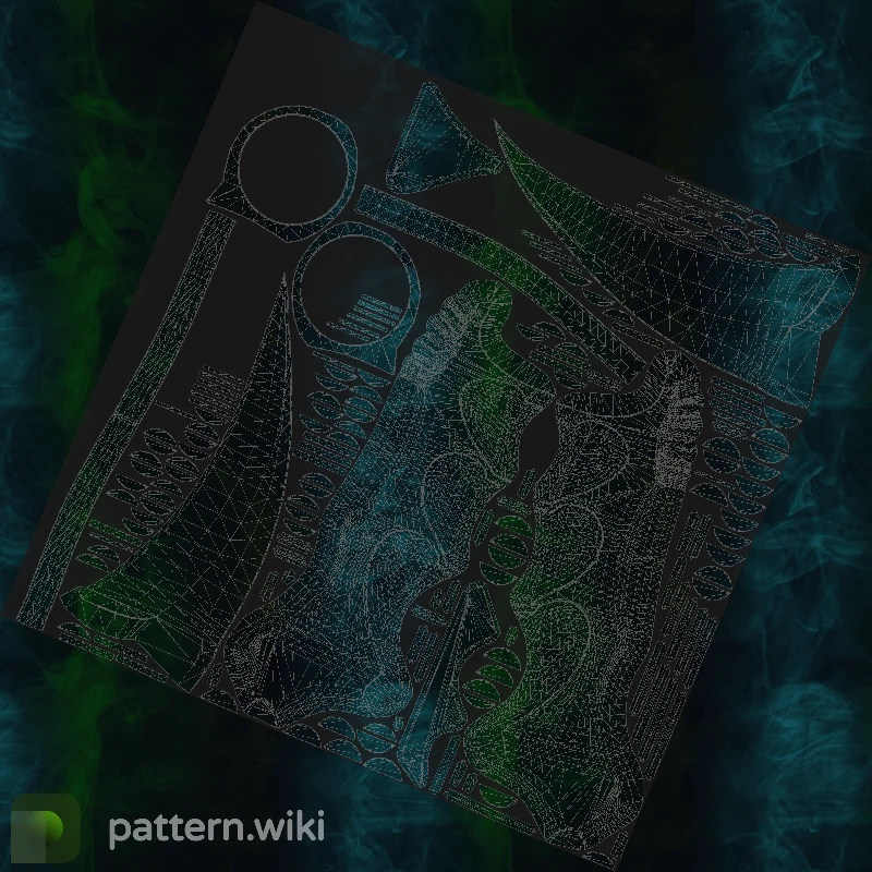 Karambit Gamma Doppler seed 810 pattern template