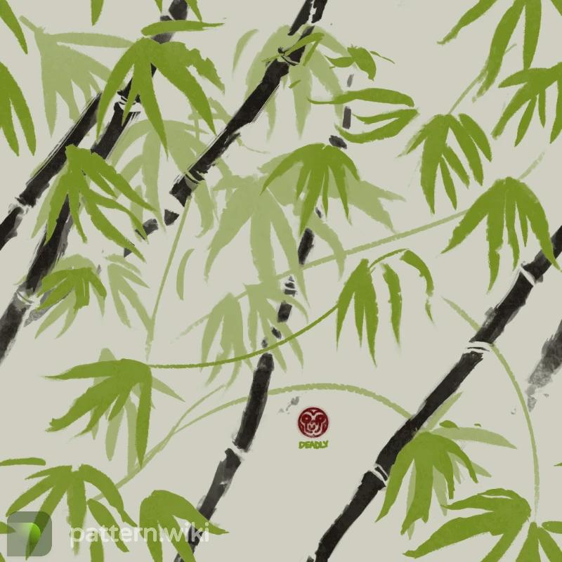 Tec-9 Bamboo Forest seed 0 pattern template