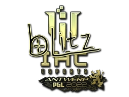 Sticker bLitz (Gold) | Antwerp 2022 preview