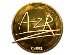 Sticker AZR (Gold) | Katowice 2019 preview