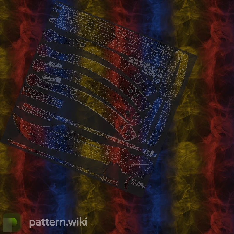 Butterfly Knife Marble Fade seed 213 pattern template