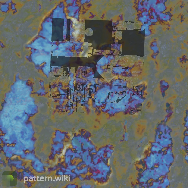 MAC-10 Case Hardened seed 894 pattern template