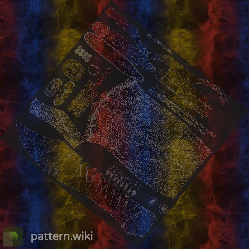 Bowie Knife Marble Fade seed 827 pattern template