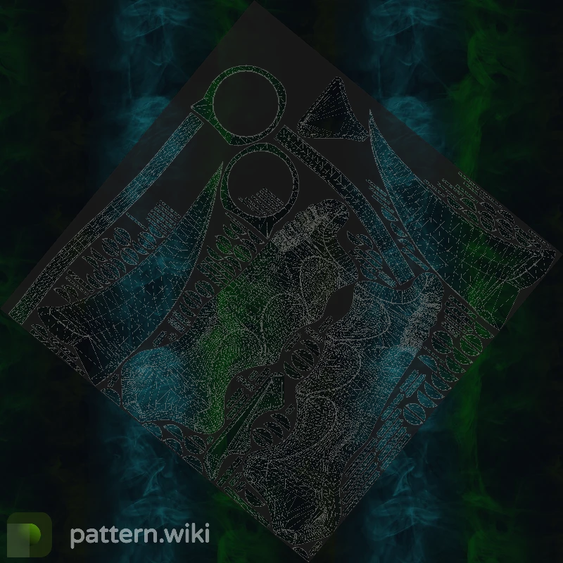 Karambit Gamma Doppler seed 34 pattern template