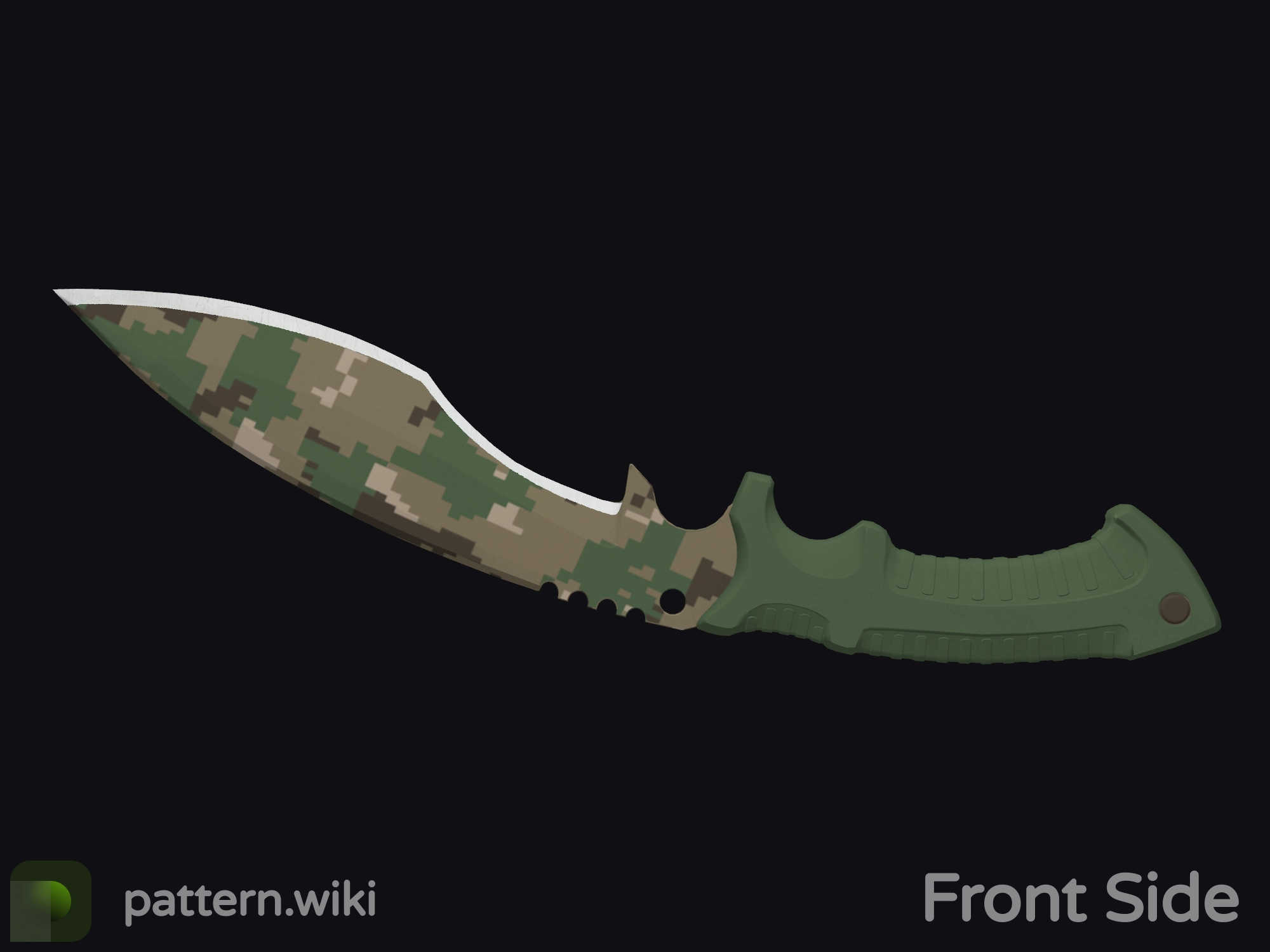 Kukri Knife Forest DDPAT seed 743