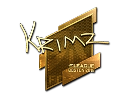 Sticker KRIMZ (Gold) | Boston 2018 preview