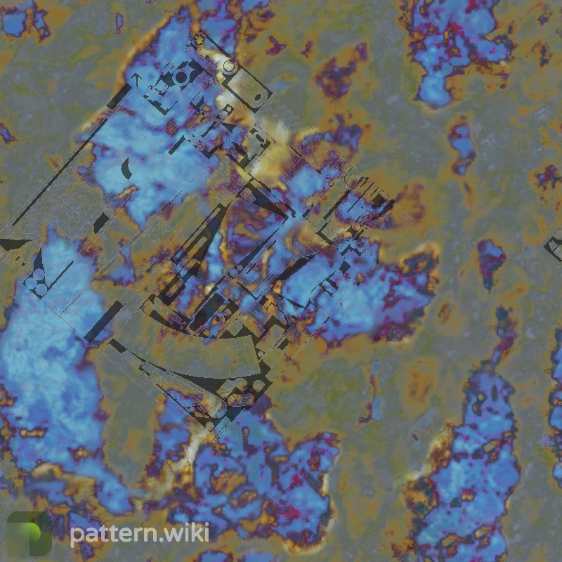 AK-47 Case Hardened seed 632 pattern template