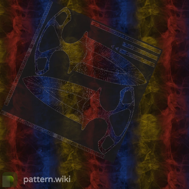 Shadow Daggers Marble Fade seed 400 pattern template