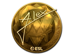 Sticker ALEX (Gold) | Katowice 2019 preview