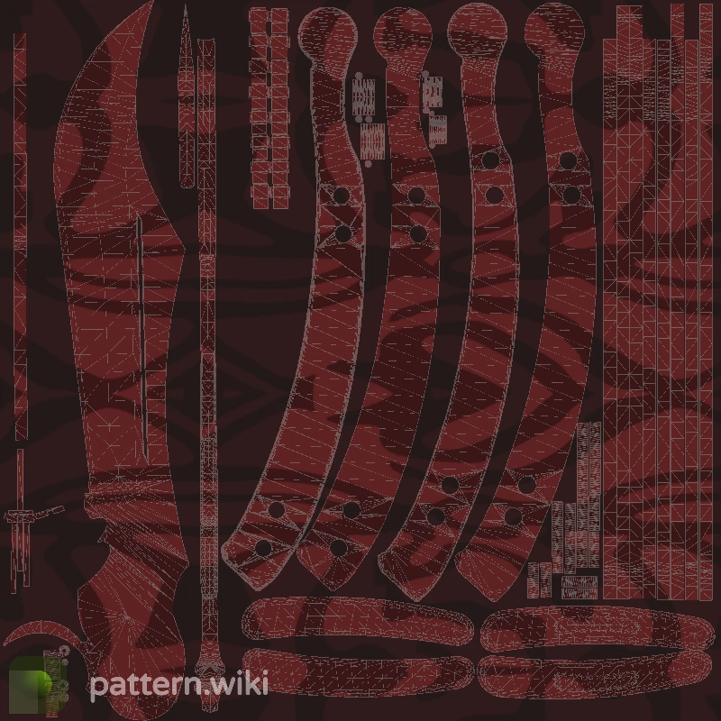 Butterfly Knife Slaughter seed 132 pattern template