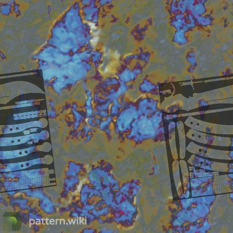 Butterfly Knife Case Hardened seed 187 pattern template