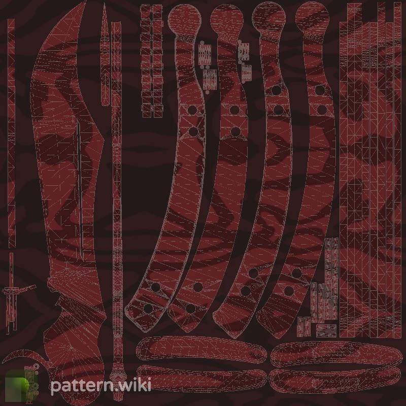 Butterfly Knife Slaughter seed 405 pattern template