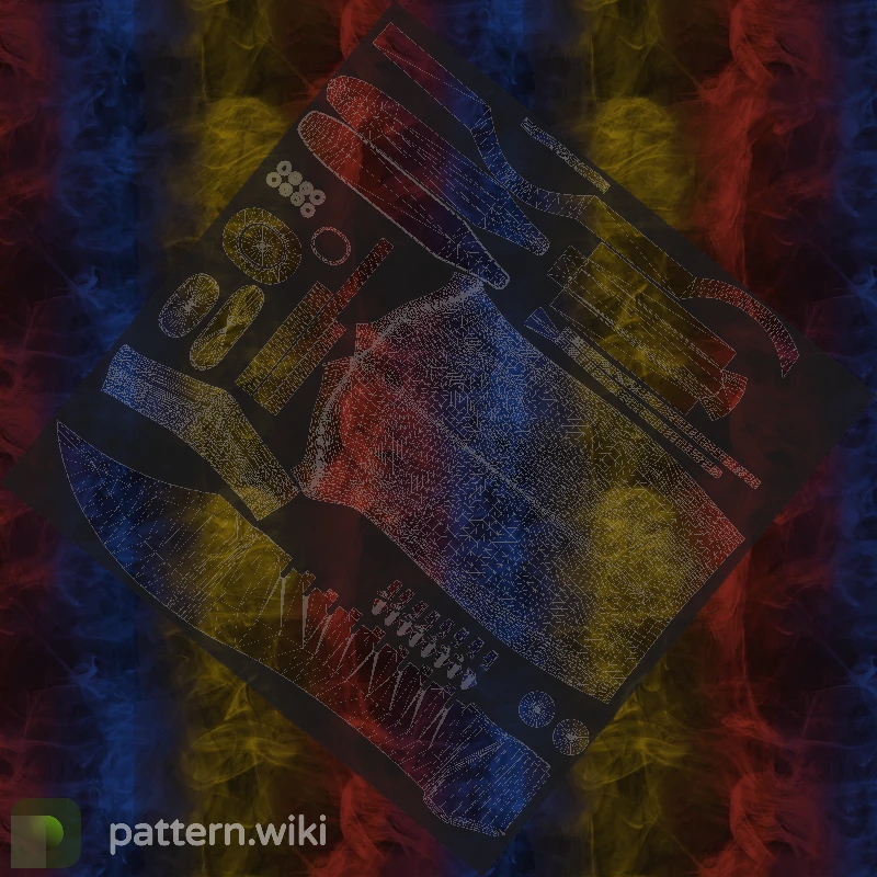 Bowie Knife Marble Fade seed 494 pattern template