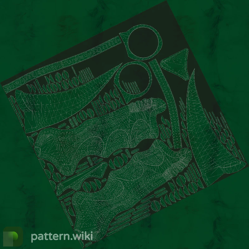 Karambit Gamma Doppler seed 58 pattern template