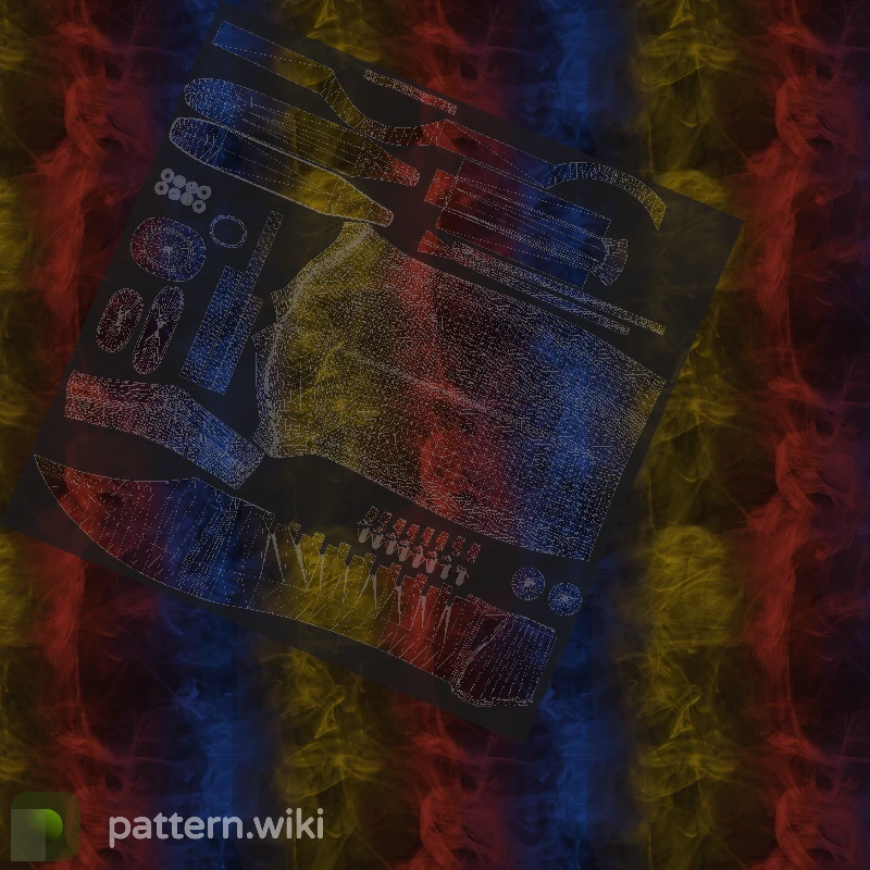 Bowie Knife Marble Fade seed 727 pattern template