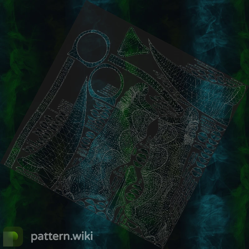 Karambit Gamma Doppler seed 490 pattern template