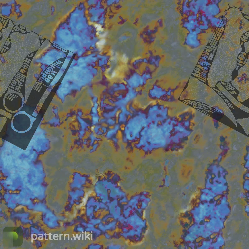 Karambit Case Hardened seed 695 pattern template