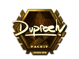 Sticker dupreeh (Gold) | London 2018 preview