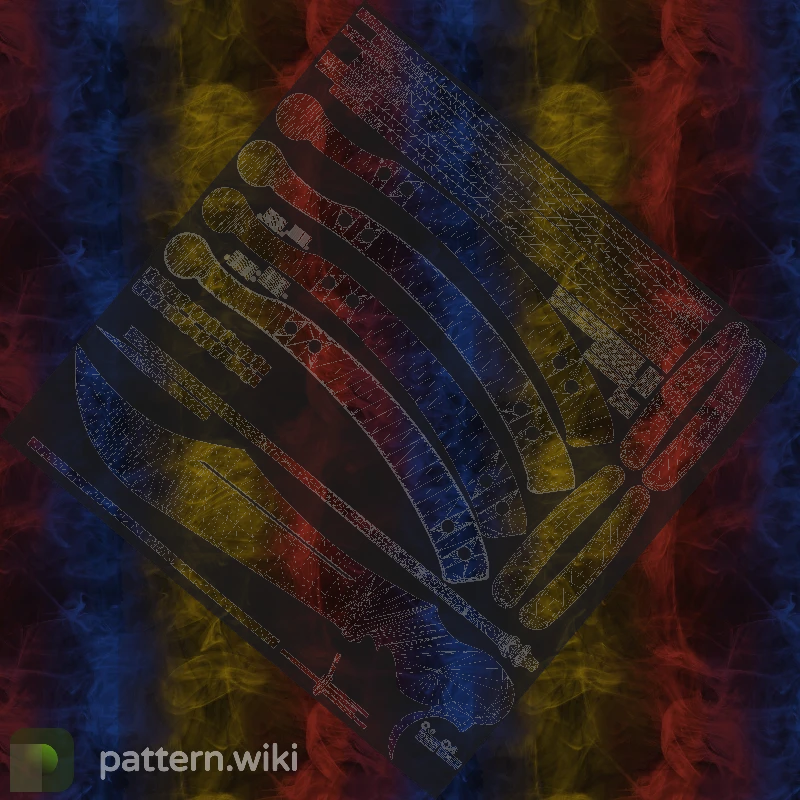 Butterfly Knife Marble Fade seed 403 pattern template