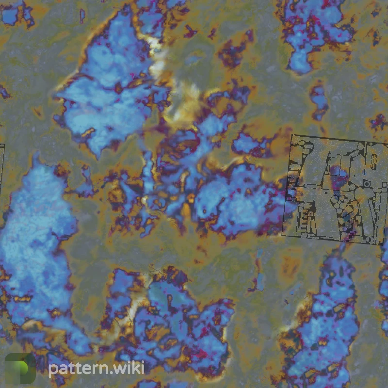 Five-SeveN Case Hardened seed 601 pattern template