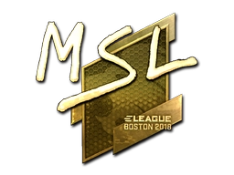 Sticker MSL (Gold) | Boston 2018 preview