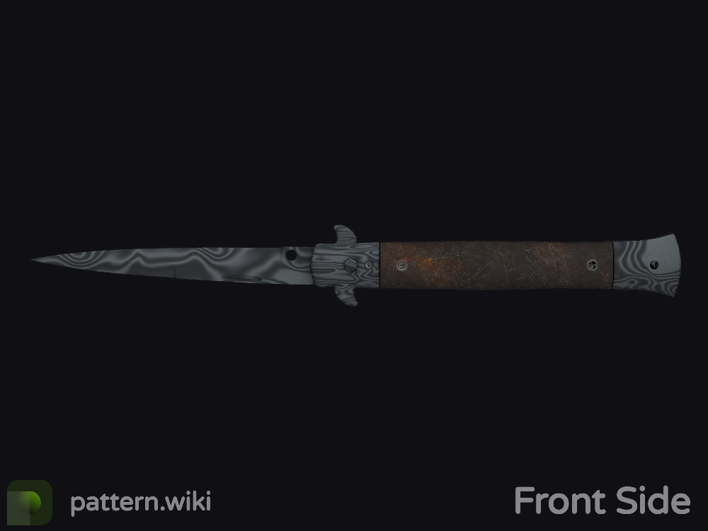 Stiletto Knife Damascus Steel seed 95