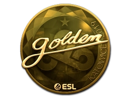 Sticker Golden (Gold) | Katowice 2019 preview