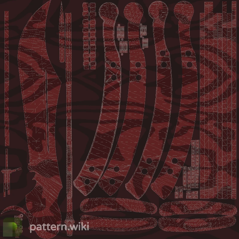 Butterfly Knife Slaughter seed 951 pattern template