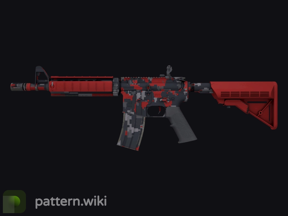 M4A4 Red DDPAT seed 146