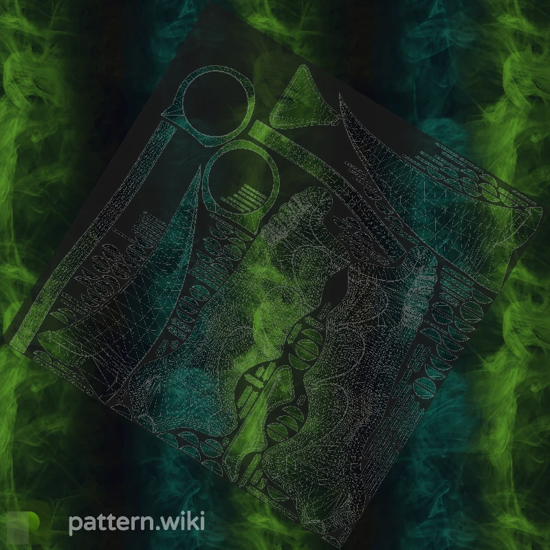 Karambit Gamma Doppler seed 367 pattern template