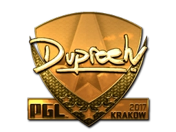 Sticker dupreeh (Gold) | Krakow 2017 preview