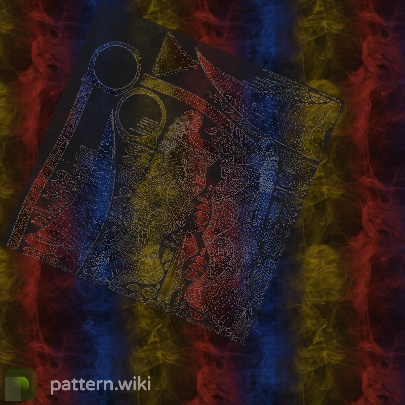 Karambit Marble Fade seed 868 pattern template