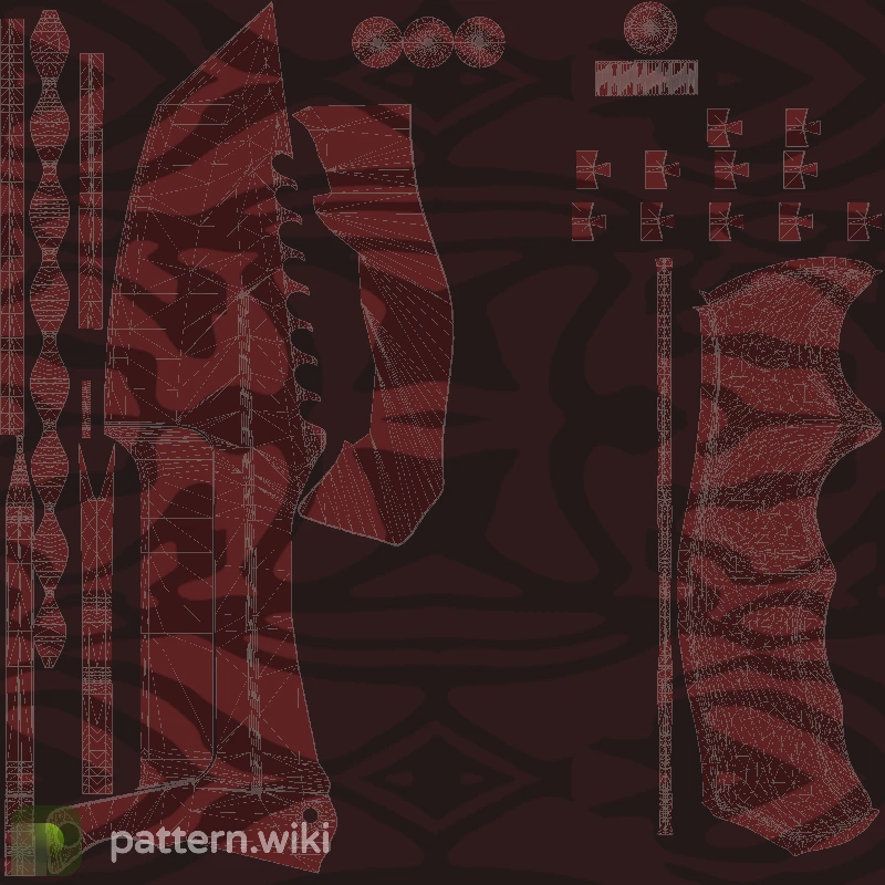 Huntsman Knife Slaughter seed 753 pattern template