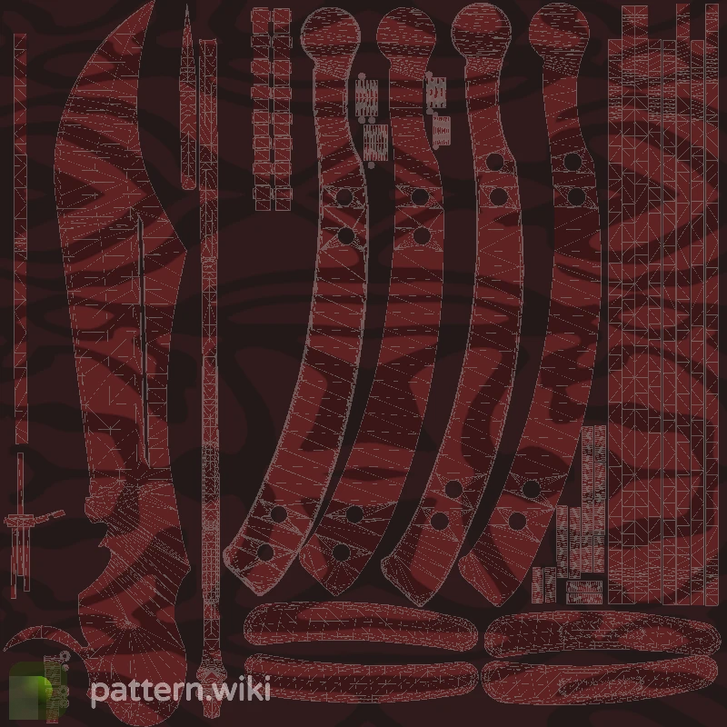 Butterfly Knife Slaughter seed 611 pattern template