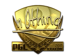 Sticker n0thing (Gold) | Krakow 2017 preview